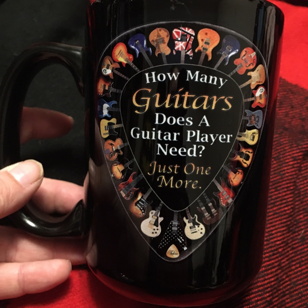 Coffee cup Guitar Player